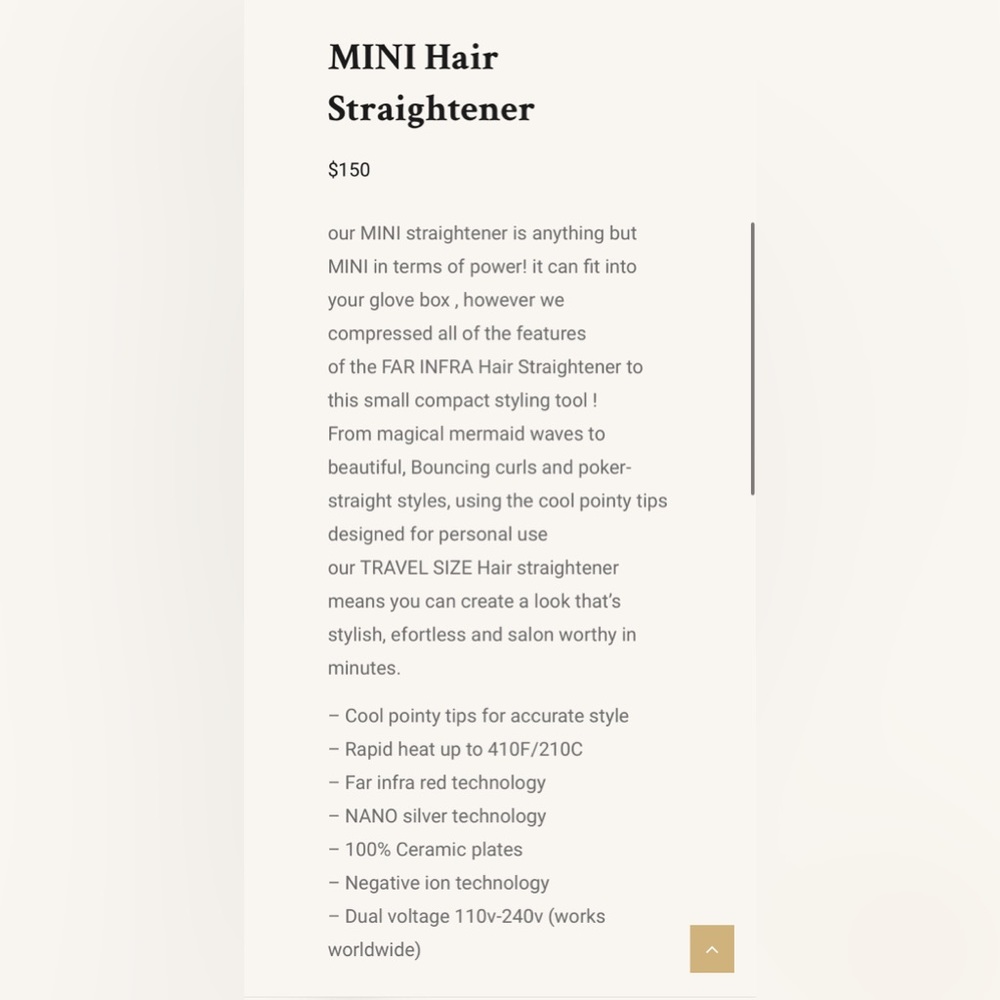 Travel Size Hair Straightener by Pin Straight - Picture 13 of 14